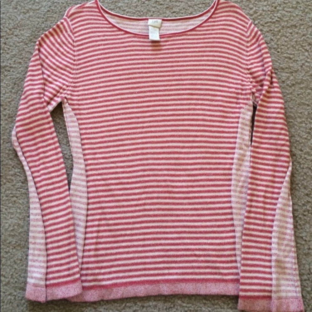Red and white shirt